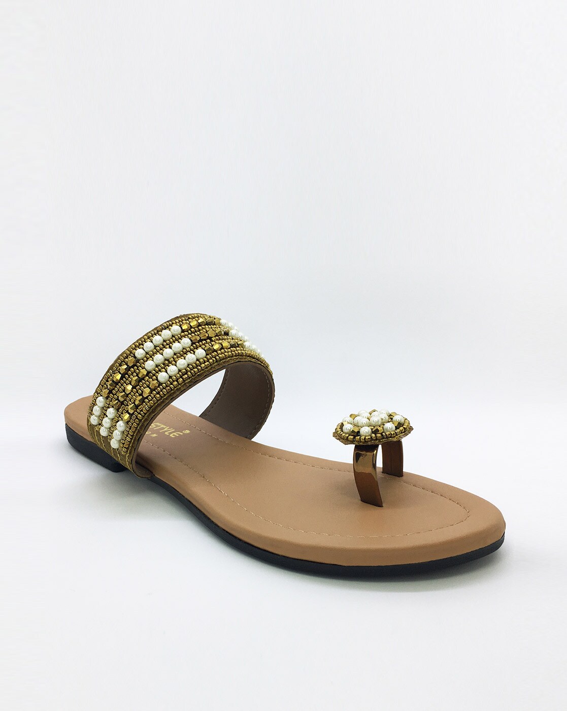 Party Wear Ladies Flat Fancy Sandal at Rs 160/pair in Mumbai | ID:  21755204891