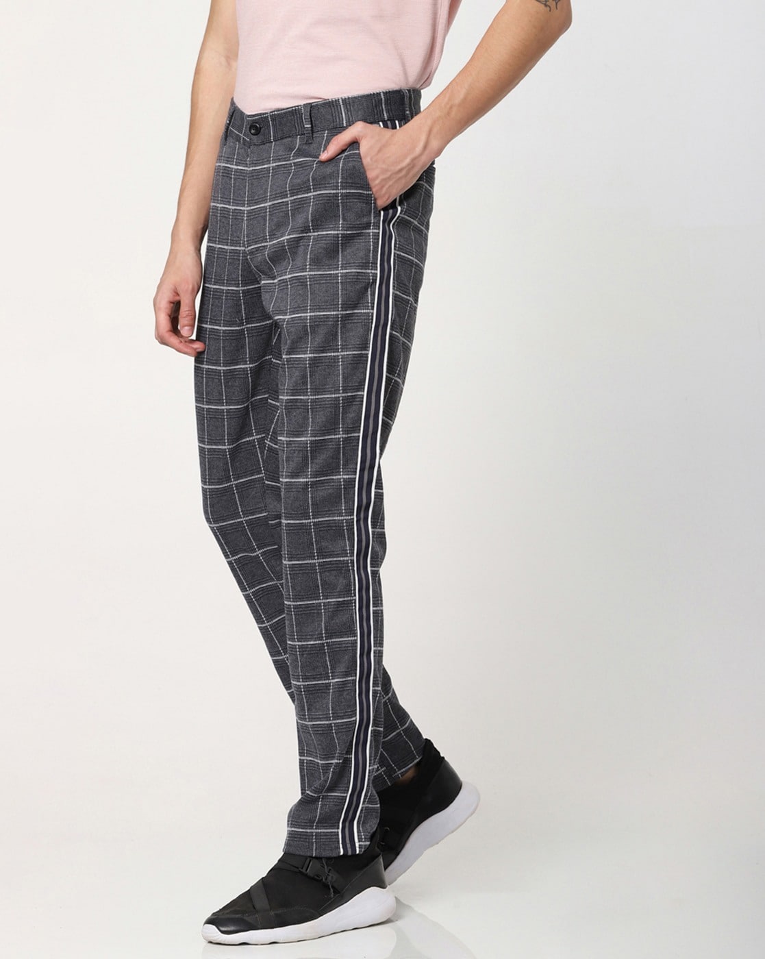 Men Slim Fit Plaid Printed Checkered Pants Stretch Casual Work Business  Trousers - Walmart.com