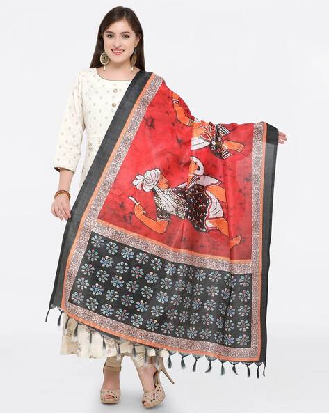Khadi Silk Printed Dupatta Price in India