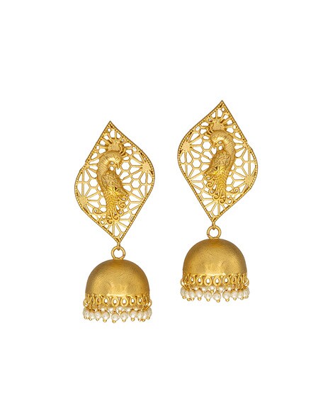 Matte finish deals jhumkas online