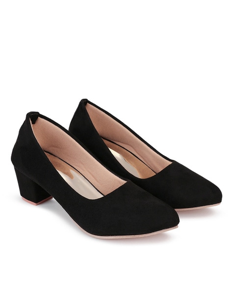 Buy Black Heeled Shoes For Women By Do Bhai Online Ajio Com