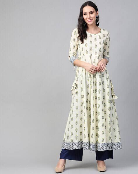 Buy Cream Kurtas for Women by SEE 