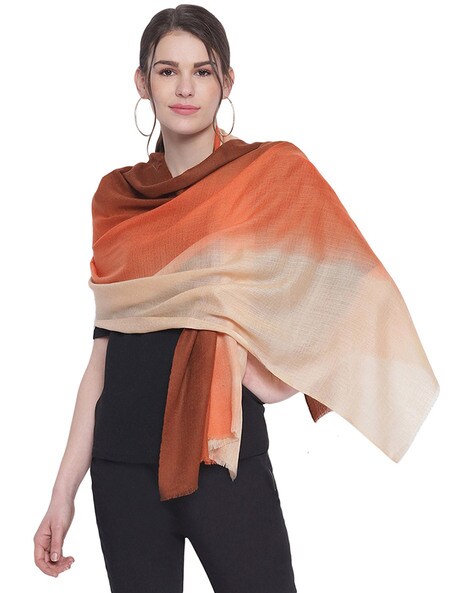 Ombre-dyed Soft Stole Price in India