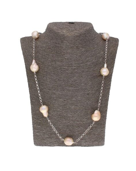 Extra-Long Faux Pearl Necklace