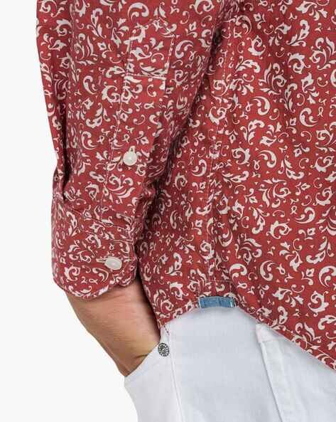 Printed Cotton Shirt with Full Sleeves