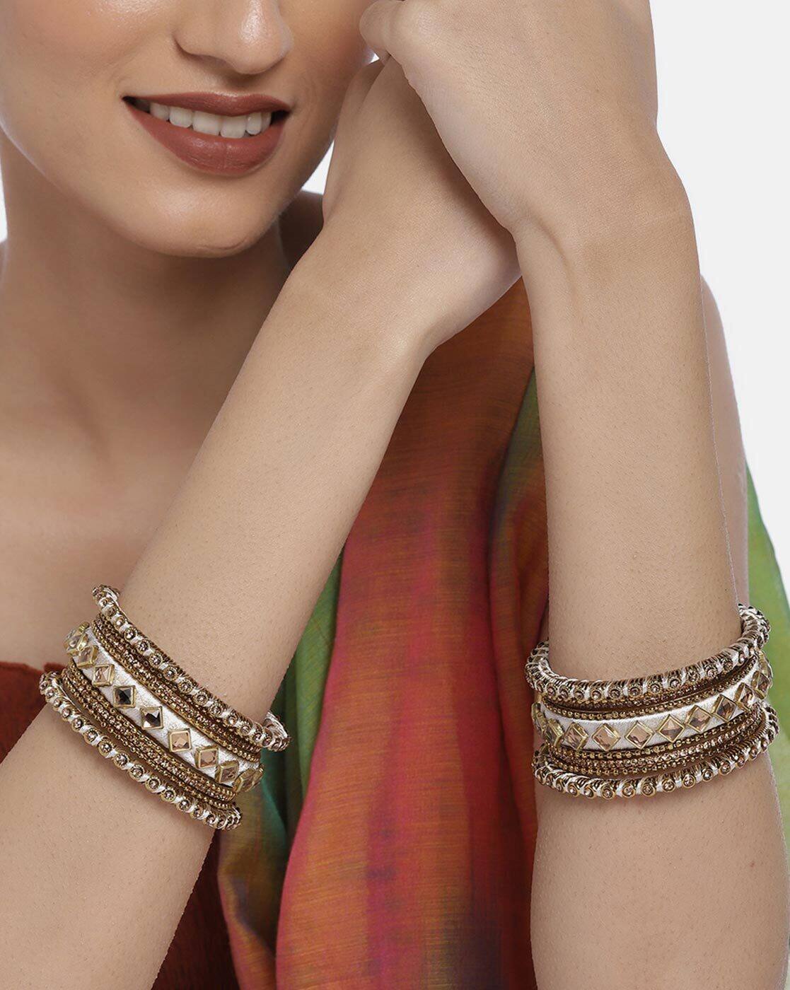 Buy White Bracelets \u0026 Bangles for Women by Peora Online | Ajio.com