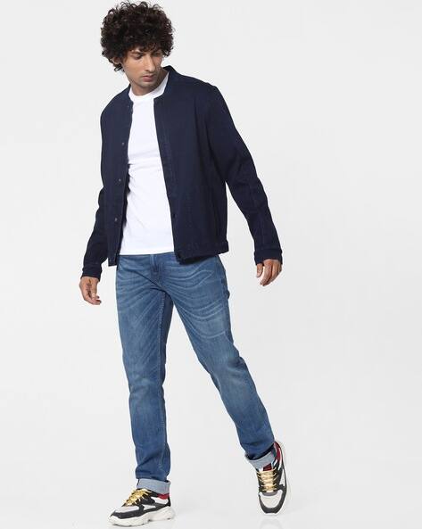 button down bomber jacket