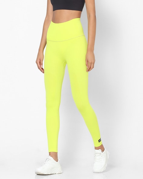 Day Glow Neon Yellow Gym Leggings 💚, Size : M