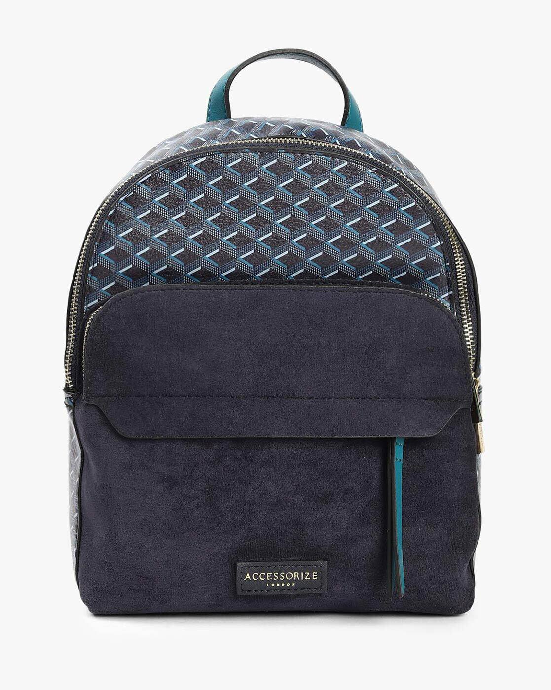 accessorize blue backpack