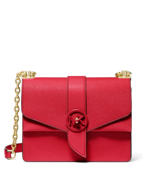 Michael Kors Jet Set Glam Oval Crossbody Bag Small (Bright Red): Handbags:  Amazon.com