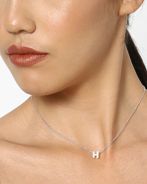 Sterling Silver Heart Initial Necklace - G | Sterling silver | Accessorize  Global