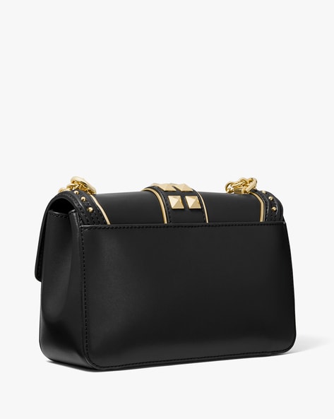 Benedicte rockstud leather online crossbody bag