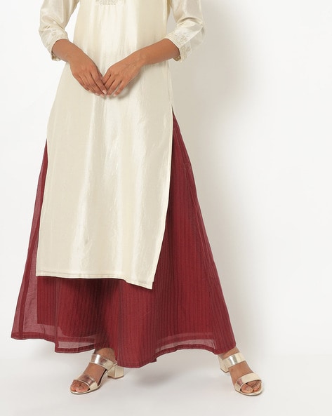 Striped Palazzo with Insert Pockets Price in India