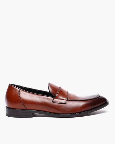 Buy CANALI Leather Penny Loafers 