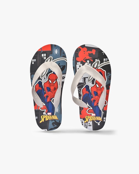 Disney Spiderman Print Thong-Strap Flip-Flops