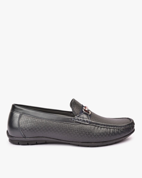 Slip-On Formal Shoes with Metal Accent