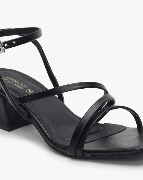 mft couture chunky heels with ankle loop