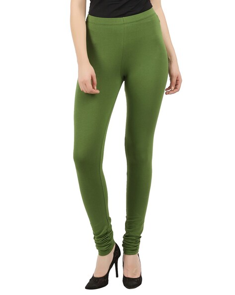 Buy FFU Cotton Spandex Full Length Leggings-Combo Pack of 2 MAUVE & P.GREEN  Online at Best Prices in India - JioMart.