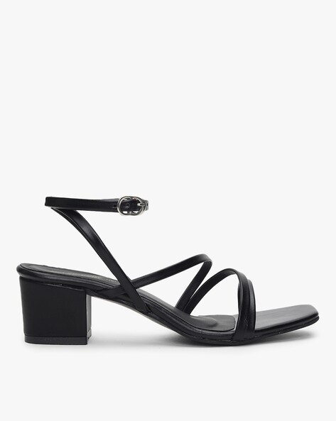 mft couture chunky heels with ankle loop