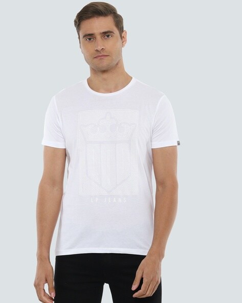 Buy White Tshirts for Men by LOUIS PHILIPPE Online