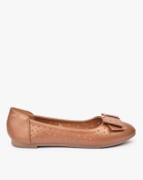 tan flat shoes uk