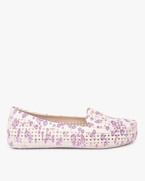 purple flat shoes