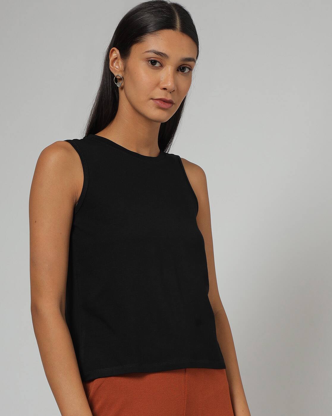 Buy Black Tshirts for Women by Outryt Online | Ajio.com