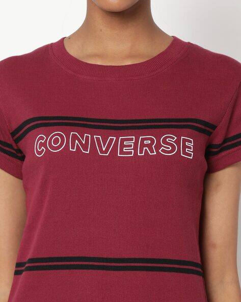 maroon converse shirt