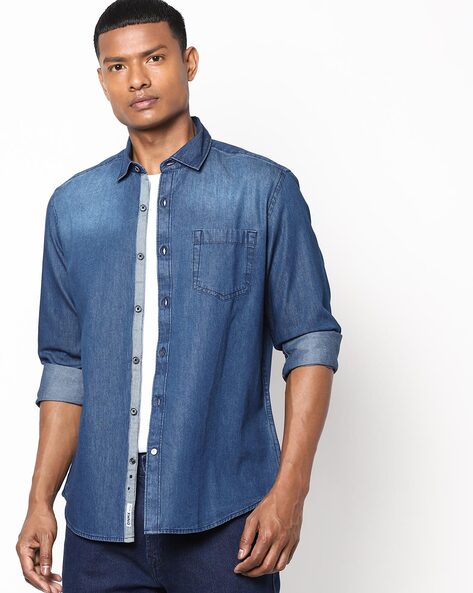 Buy Blue Shirts for Men by DNMX Online