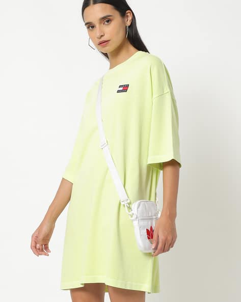 Organic Cotton Crew-Neck Shift T-shirt Dress