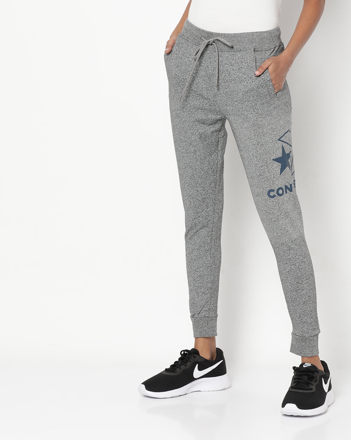 Womens grey sale converse joggers