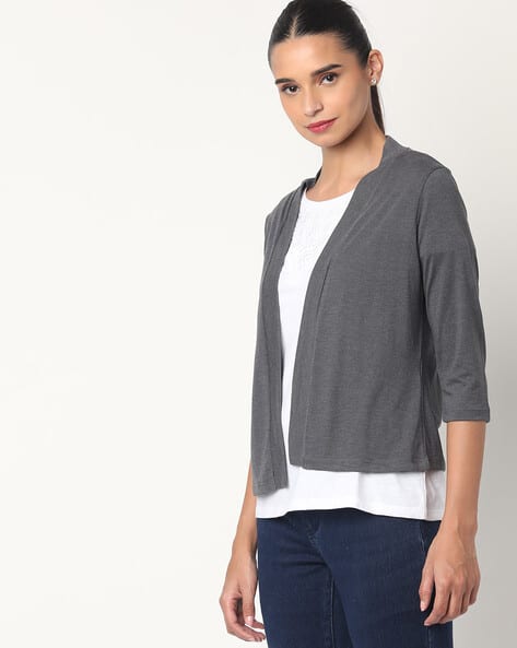 open front shrug cardigan