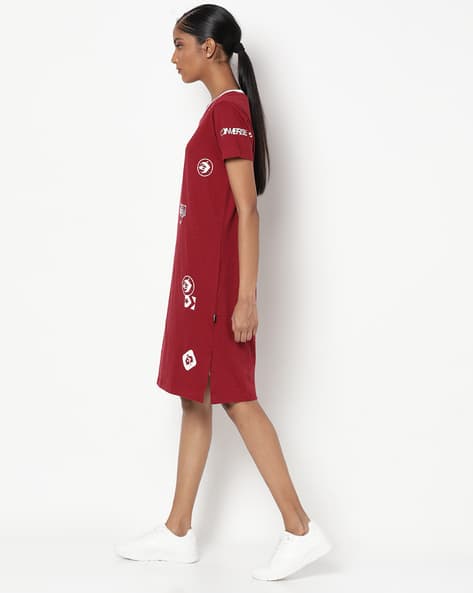 red dress with converse