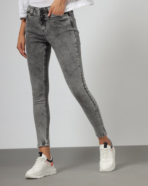 Buy Grey Jeans u0026 Jeggings for Women by Outryt Online | Ajio.com