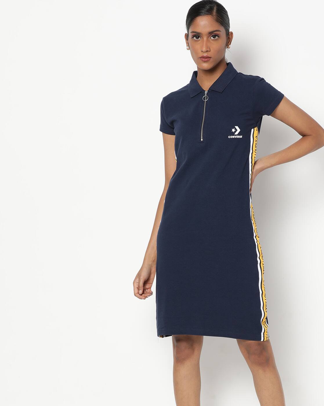 shirt dress with converse