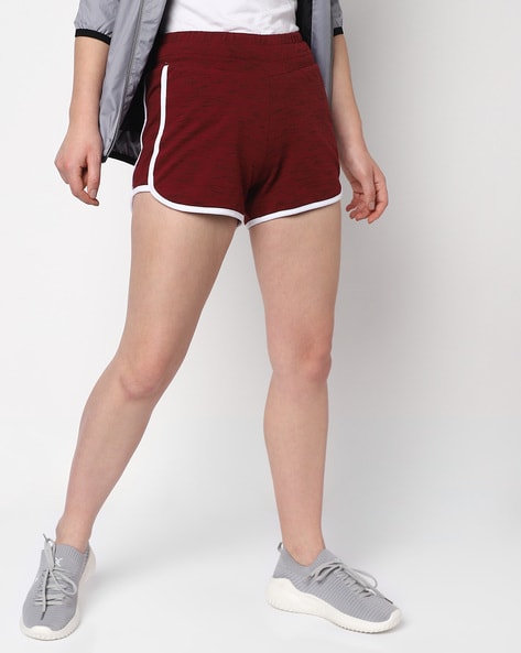 Burgundy hotsell converse shorts