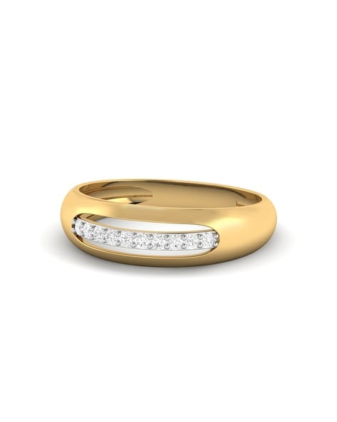 Estate Piece – 18k yellow gold onyx and diamond ring – Jaffe Jewelry