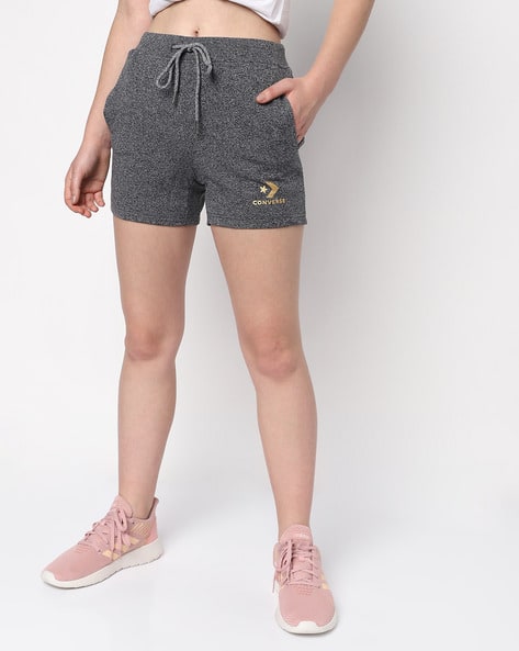 grey converse shorts