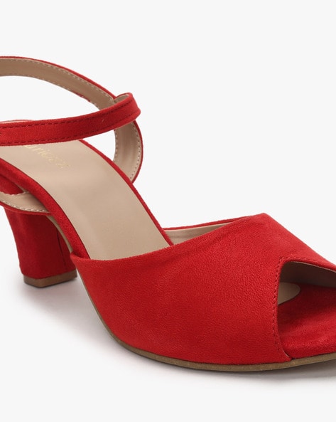 Reviews for HerStyle Rumors-Glitter, Chunky heel, ankle strap (Red)
