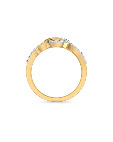 Yutika Hearts Gold Ring Online Jewellery Shopping India | Yellow Gold 14K |  Candere by Kalyan Jewellers