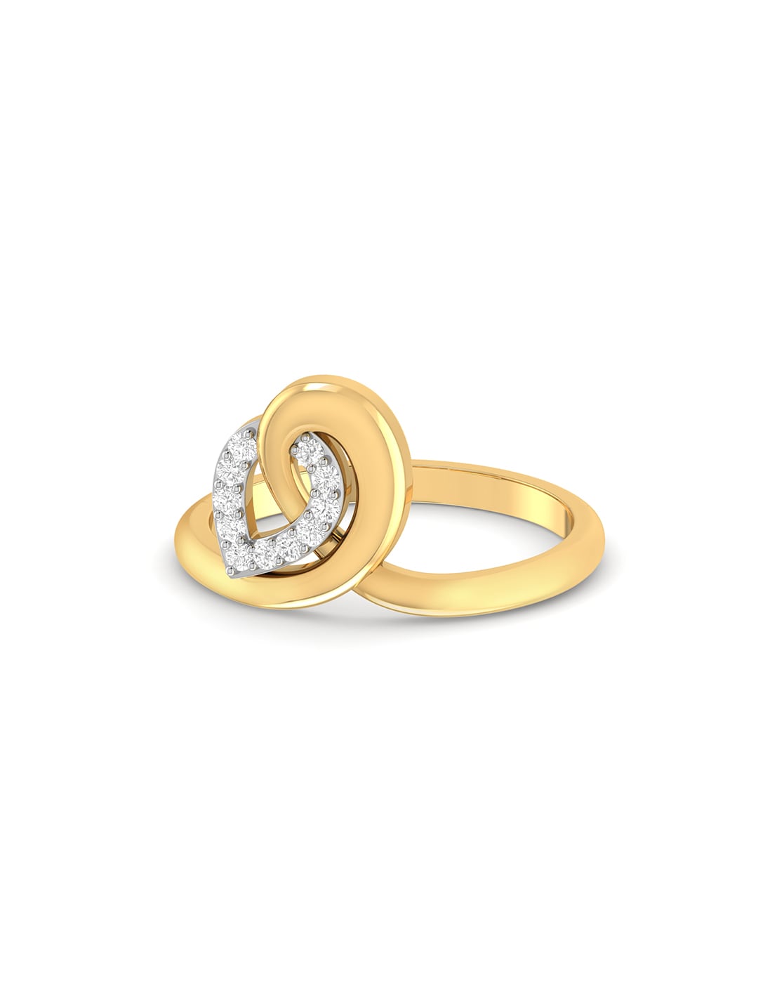 Rae Dunn initial disc ring in yellow gold plated brass– raedunnjewelry