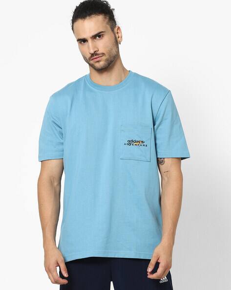 Crew-Neck T-shirt with Patch Pocket