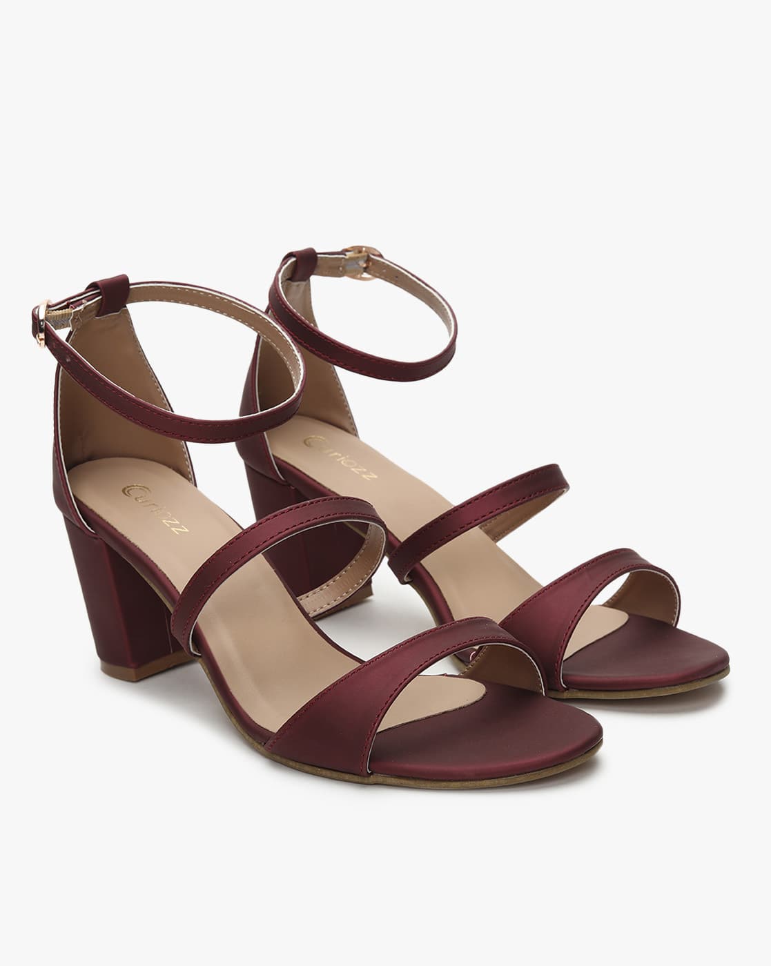 maroon colour heels