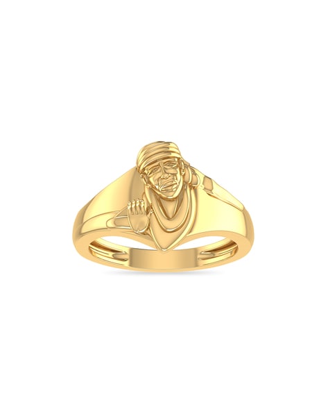 Brass Black Laminated Sai Baba Finger Ring Hindu Jewelry For Men Women,  Size: Free Size at Rs 15 in Jaipur