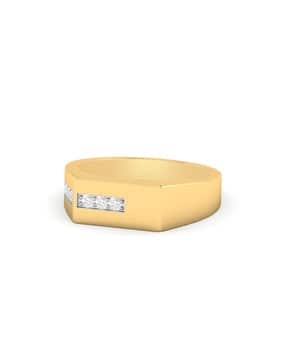 pc jeweller The Lesedi 22 KT Yellow Gold Ring-picture-15