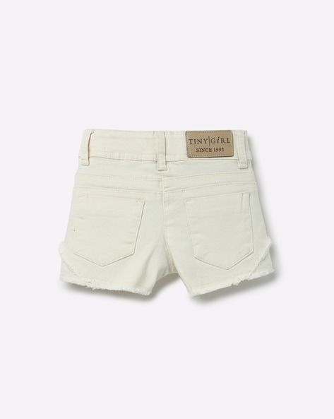 Tiny white hot sale shorts