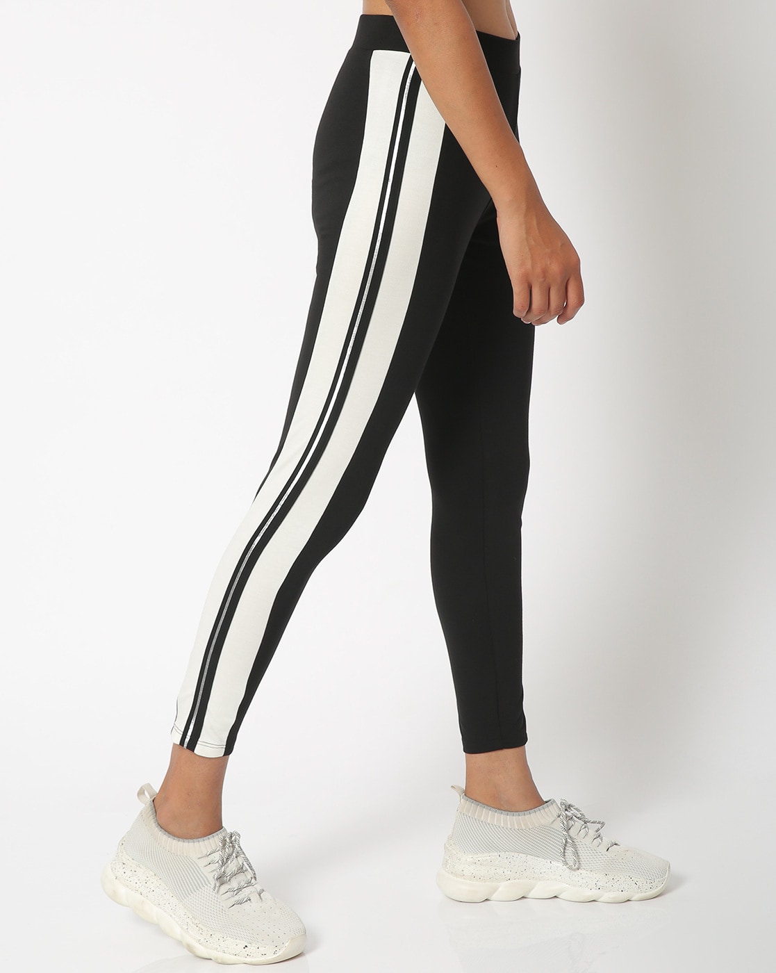 Buy jet black Leggings for Women by Teamspirit Online