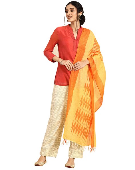 Dupatta with Tassels Accent Price in India
