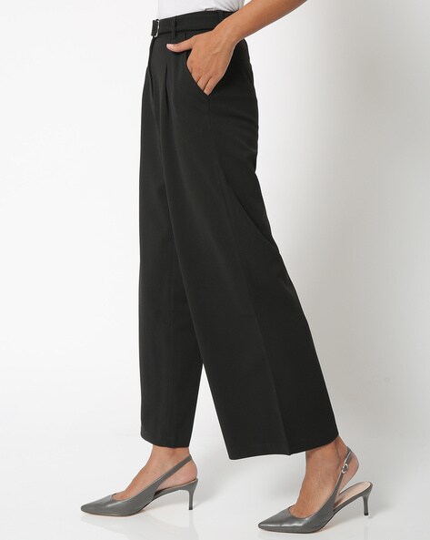 Buy Black Trousers & Pants for Women by Uniquest Online