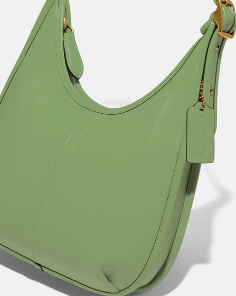 Buy Coach Natural Leather Ergo Shoulder Bag | Green Color Women